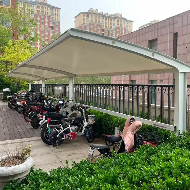 钟山县膜结构电动车棚